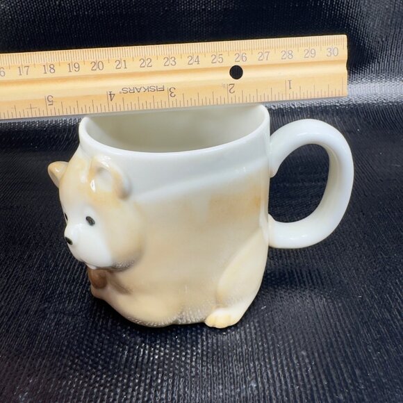 Vintage Bear Shaped Coffee Mug Cup Set 2 3D Mugs Cups Whimsical Kitchenware Mugs - Picture 4 of 14